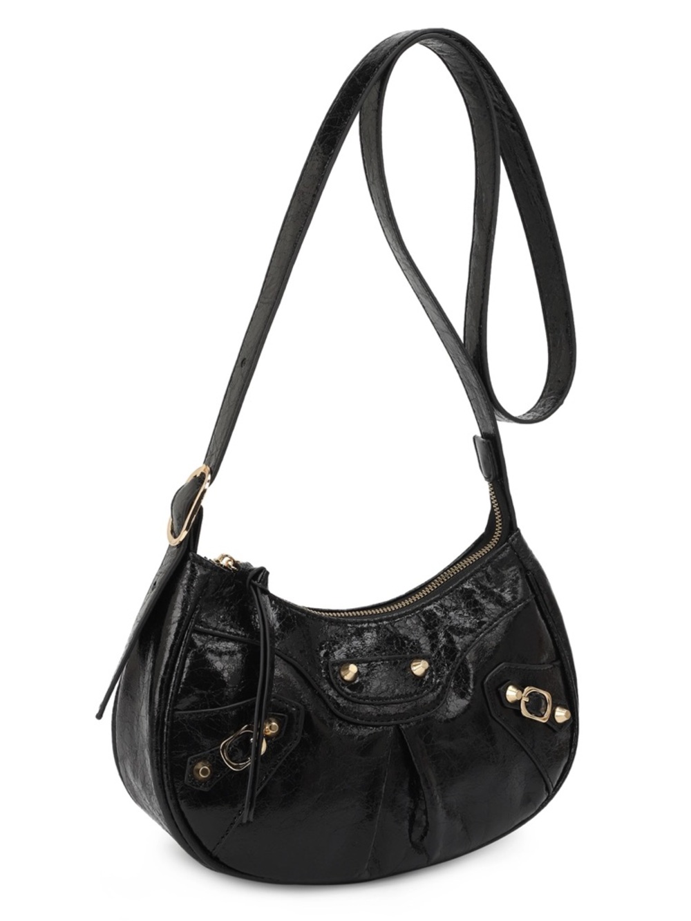 Whitney Metallic Shining Crossbody Bag, Shoulder Bag